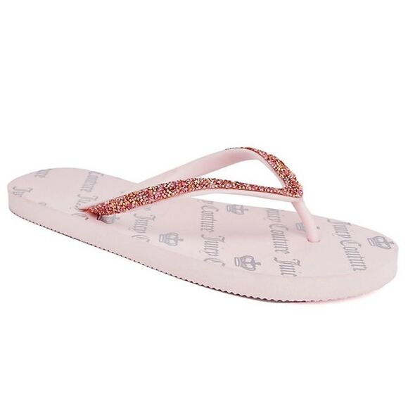 Juicy Couture Blush Pink Flip Flops - Picture 1 of 3